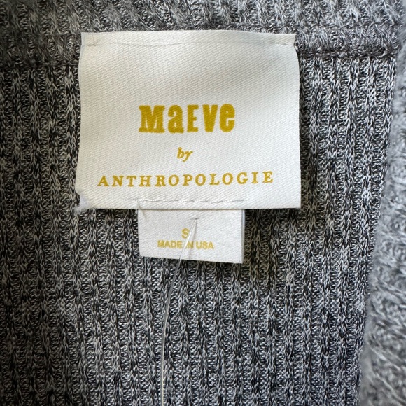 NWT Anthropologie Maeve Malone Brushed Cowl Neck Top Grey Shirt Pullover - Picture 5 of 6